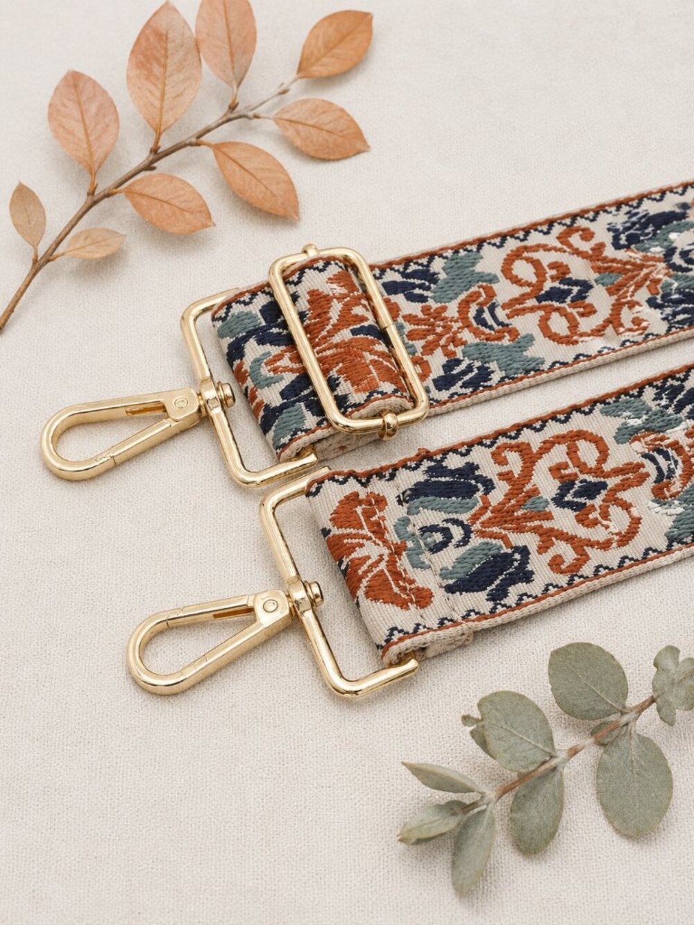 Boho Chic Embroidered Adjustable Strap For Handbag Tote Crossbody Camera Bag - Picture 6 of 10